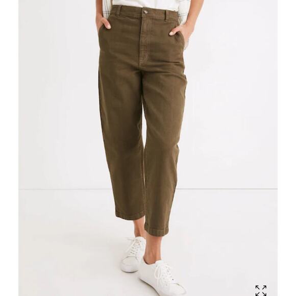 Madewell Balloon Pants in Kale - Picture 5 of 15